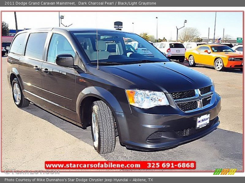 Dark Charcoal Pearl / Black/Light Graystone 2011 Dodge Grand Caravan Mainstreet