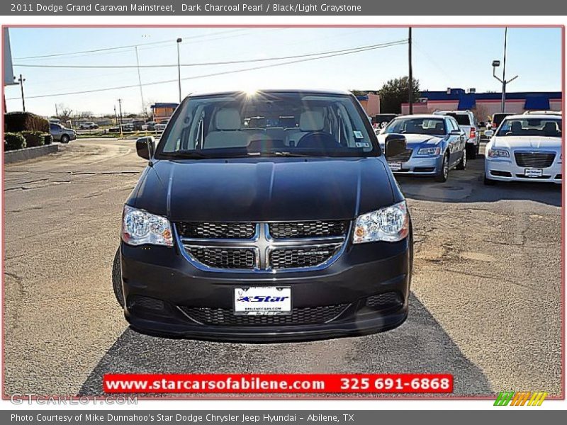 Dark Charcoal Pearl / Black/Light Graystone 2011 Dodge Grand Caravan Mainstreet