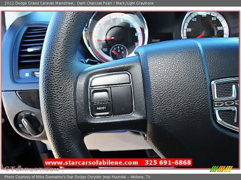 Dark Charcoal Pearl / Black/Light Graystone 2011 Dodge Grand Caravan Mainstreet