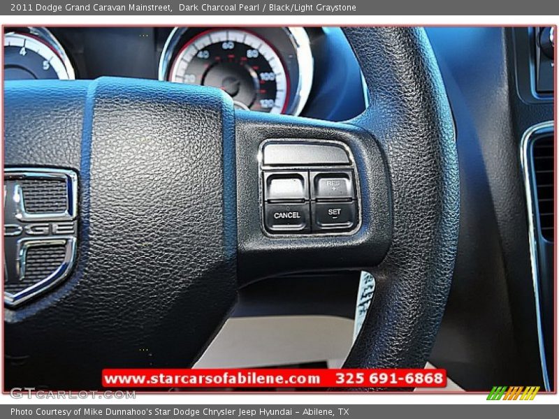 Dark Charcoal Pearl / Black/Light Graystone 2011 Dodge Grand Caravan Mainstreet