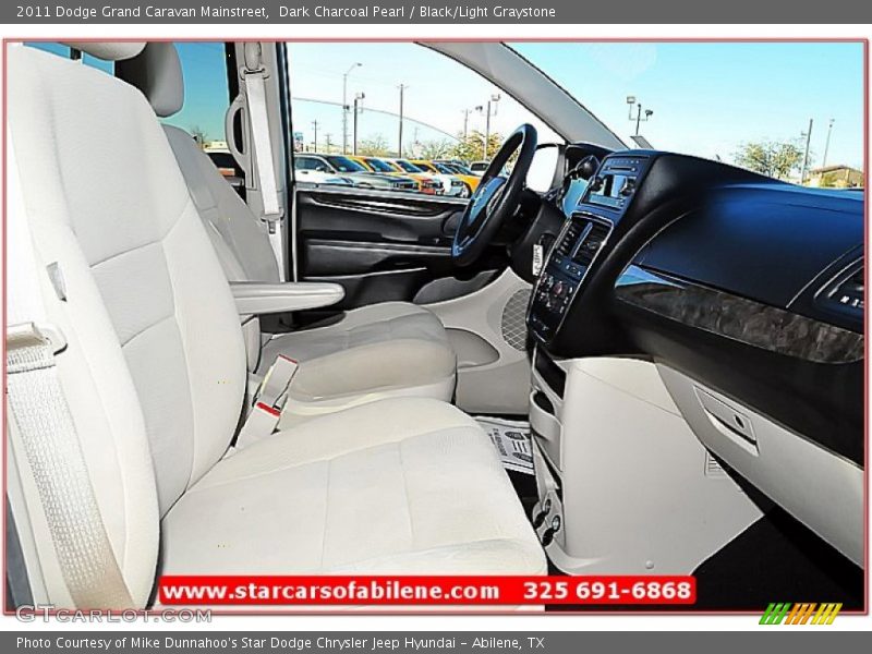 Dark Charcoal Pearl / Black/Light Graystone 2011 Dodge Grand Caravan Mainstreet