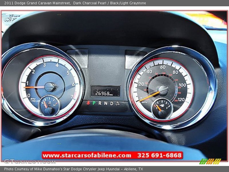 Dark Charcoal Pearl / Black/Light Graystone 2011 Dodge Grand Caravan Mainstreet