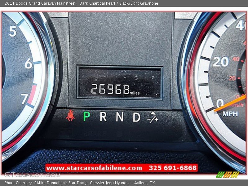 Dark Charcoal Pearl / Black/Light Graystone 2011 Dodge Grand Caravan Mainstreet
