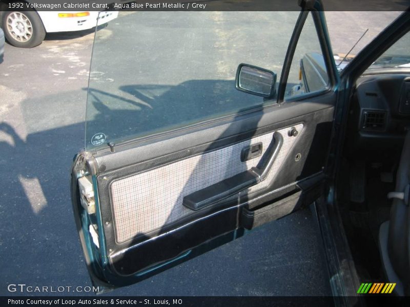 Aqua Blue Pearl Metallic / Grey 1992 Volkswagen Cabriolet Carat
