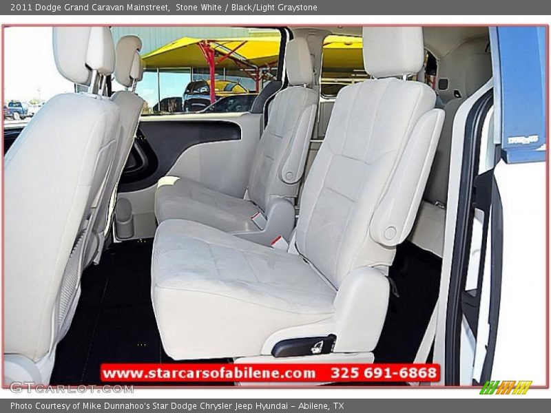 Stone White / Black/Light Graystone 2011 Dodge Grand Caravan Mainstreet