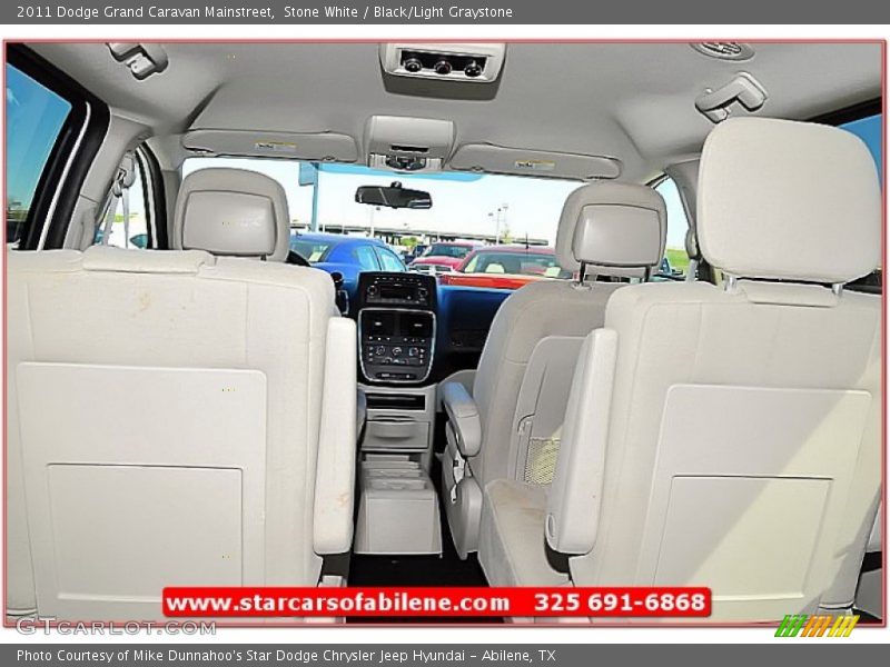 Stone White / Black/Light Graystone 2011 Dodge Grand Caravan Mainstreet