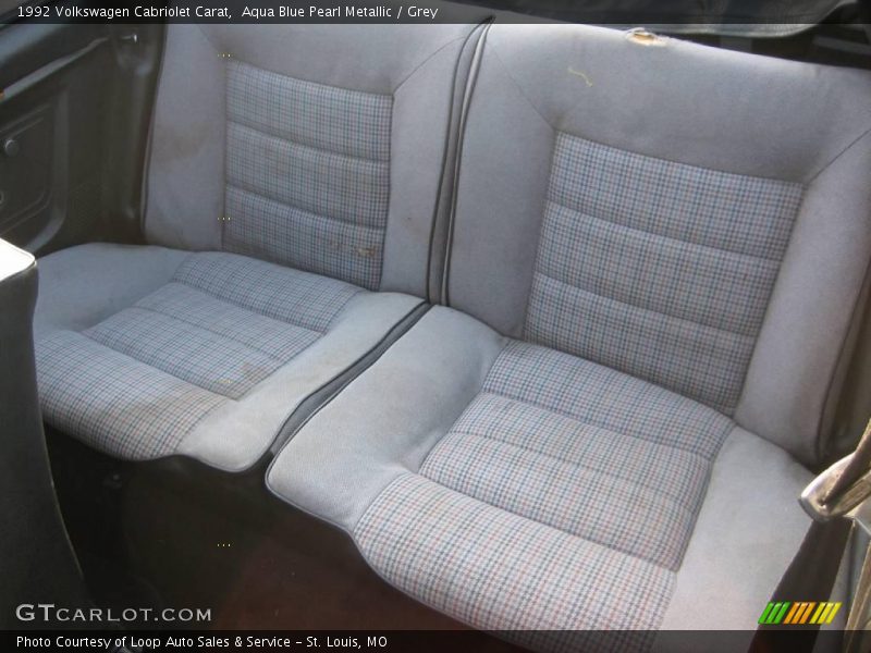 Aqua Blue Pearl Metallic / Grey 1992 Volkswagen Cabriolet Carat