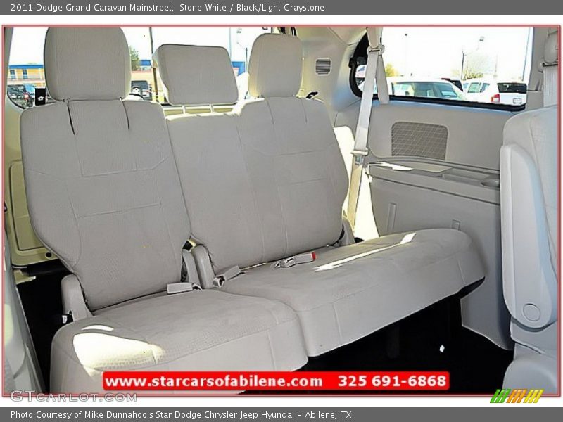 Stone White / Black/Light Graystone 2011 Dodge Grand Caravan Mainstreet