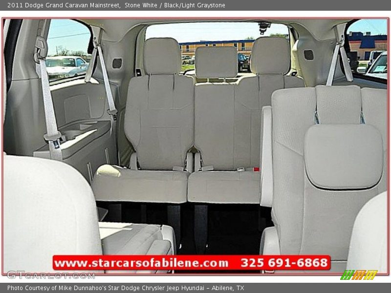 Stone White / Black/Light Graystone 2011 Dodge Grand Caravan Mainstreet