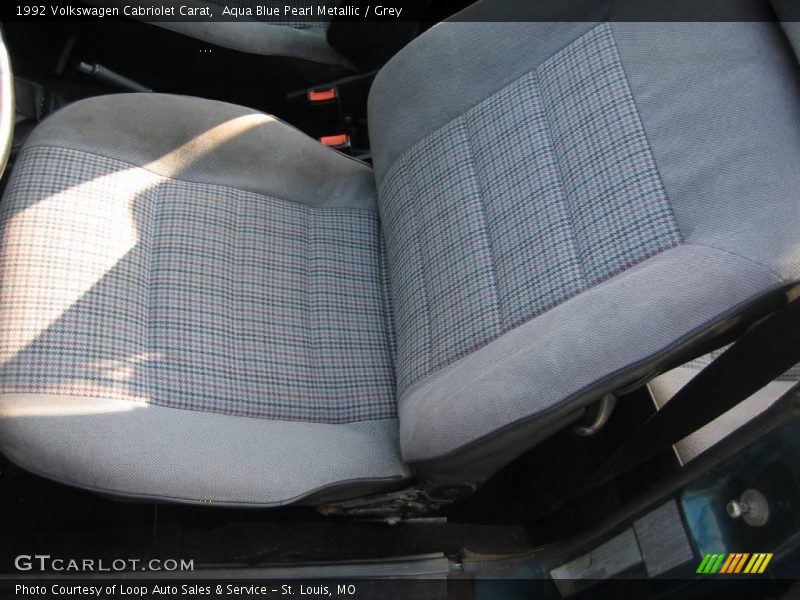 Aqua Blue Pearl Metallic / Grey 1992 Volkswagen Cabriolet Carat