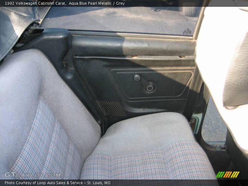 Aqua Blue Pearl Metallic / Grey 1992 Volkswagen Cabriolet Carat