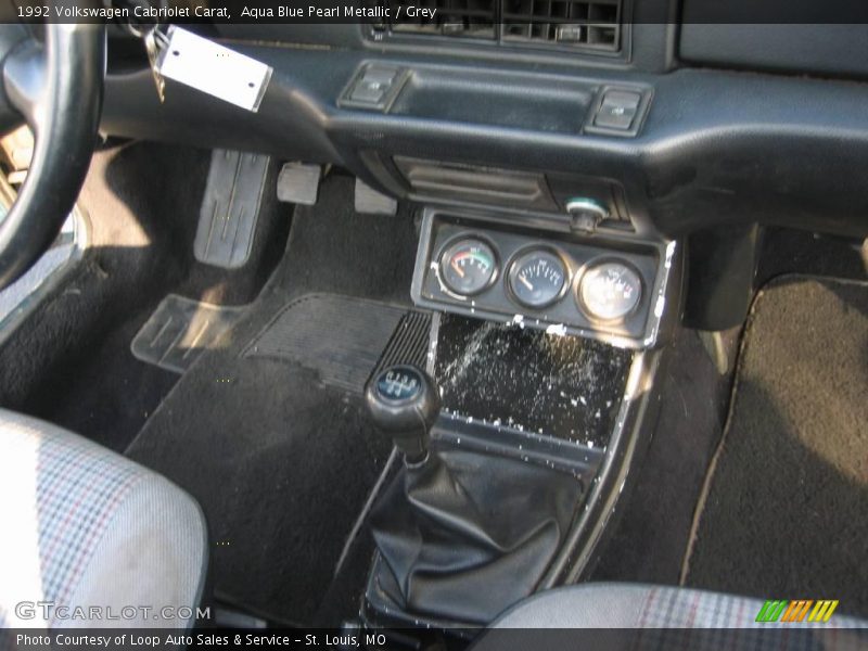 Aqua Blue Pearl Metallic / Grey 1992 Volkswagen Cabriolet Carat