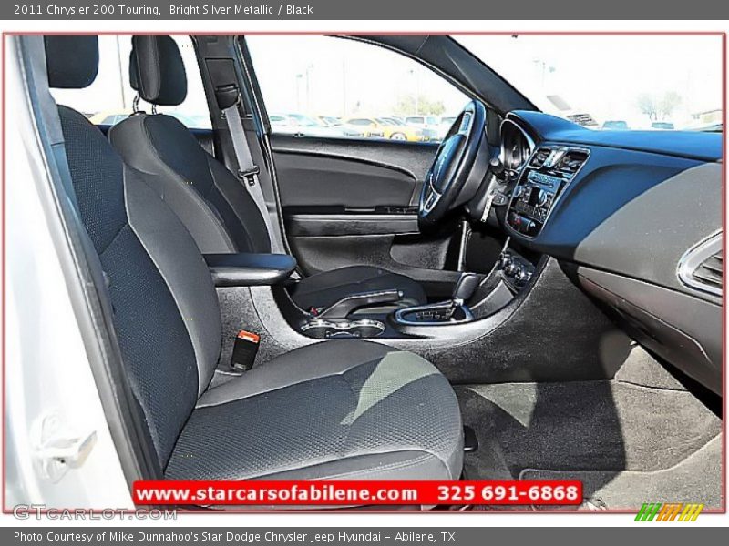 Bright Silver Metallic / Black 2011 Chrysler 200 Touring