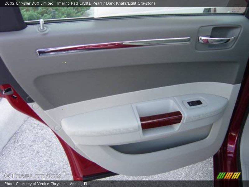 Inferno Red Crystal Pearl / Dark Khaki/Light Graystone 2009 Chrysler 300 Limited
