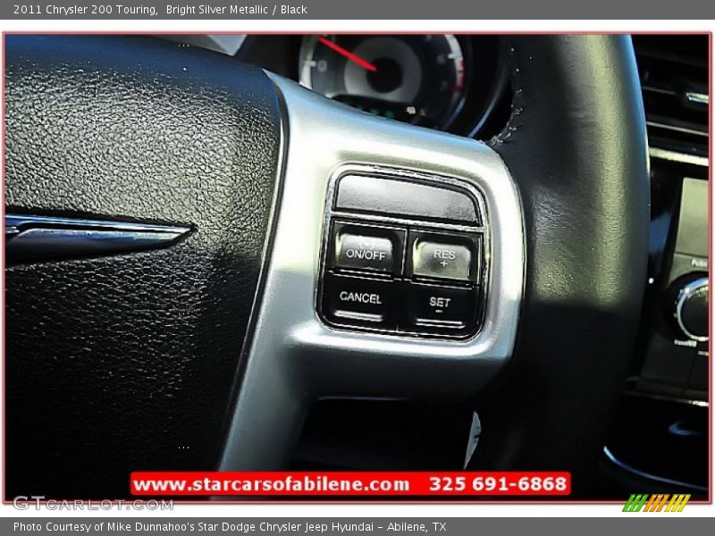 Bright Silver Metallic / Black 2011 Chrysler 200 Touring
