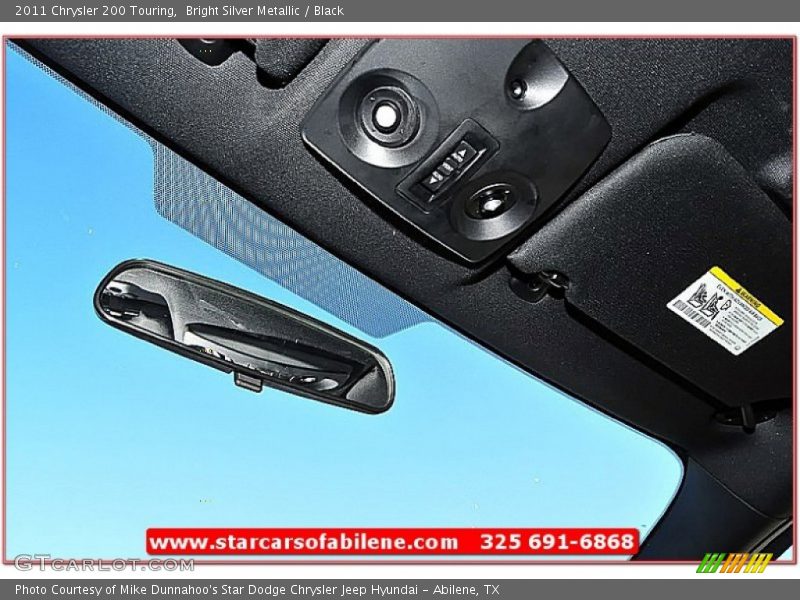 Bright Silver Metallic / Black 2011 Chrysler 200 Touring