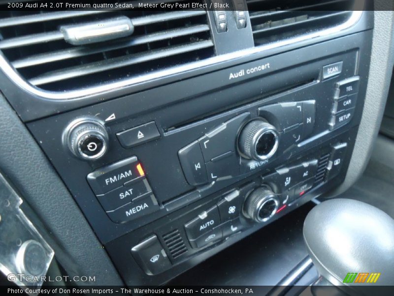 Meteor Grey Pearl Effect / Black 2009 Audi A4 2.0T Premium quattro Sedan