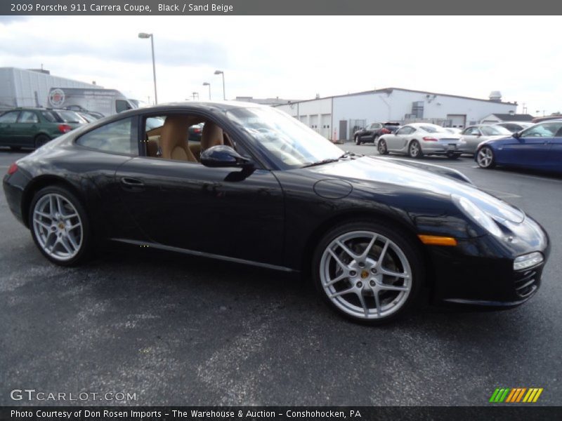 Black / Sand Beige 2009 Porsche 911 Carrera Coupe