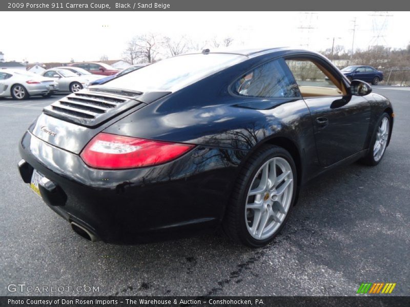 Black / Sand Beige 2009 Porsche 911 Carrera Coupe