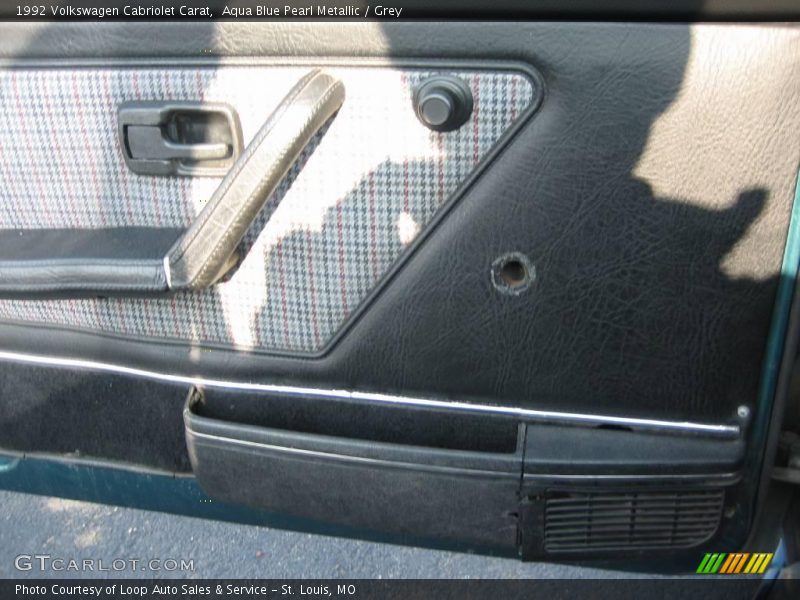 Aqua Blue Pearl Metallic / Grey 1992 Volkswagen Cabriolet Carat