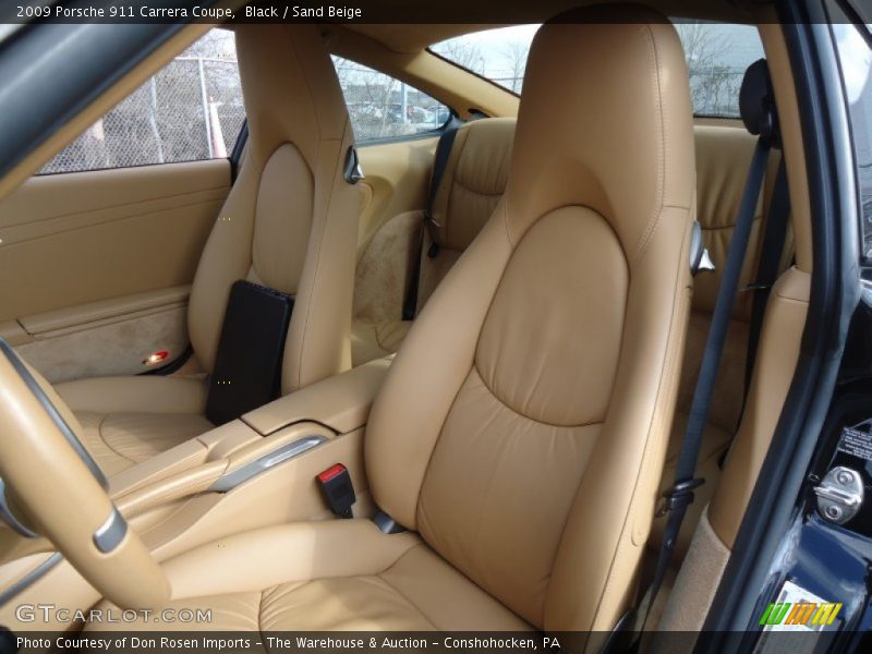 Black / Sand Beige 2009 Porsche 911 Carrera Coupe