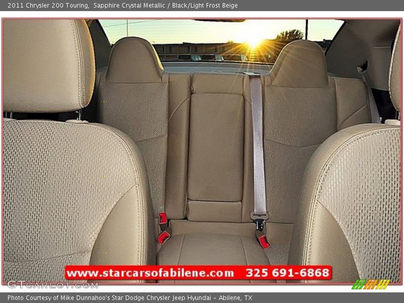 Sapphire Crystal Metallic / Black/Light Frost Beige 2011 Chrysler 200 Touring