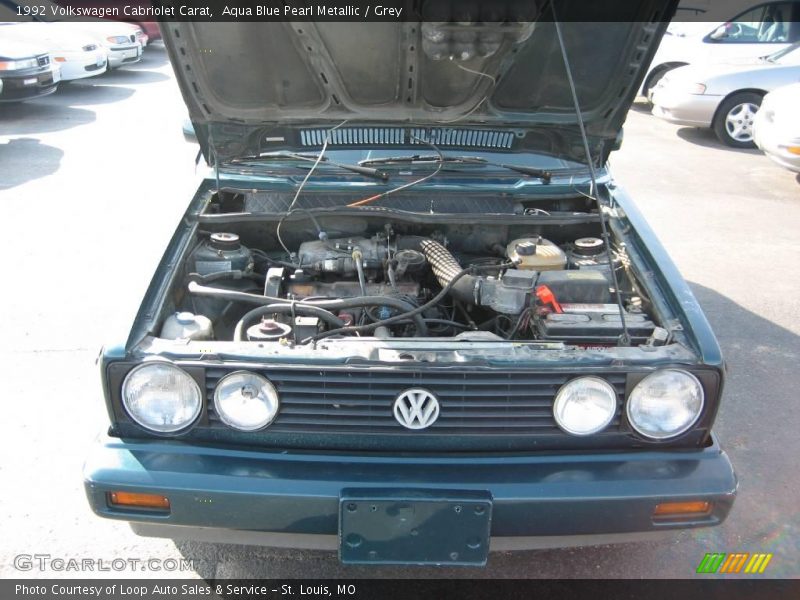 Aqua Blue Pearl Metallic / Grey 1992 Volkswagen Cabriolet Carat