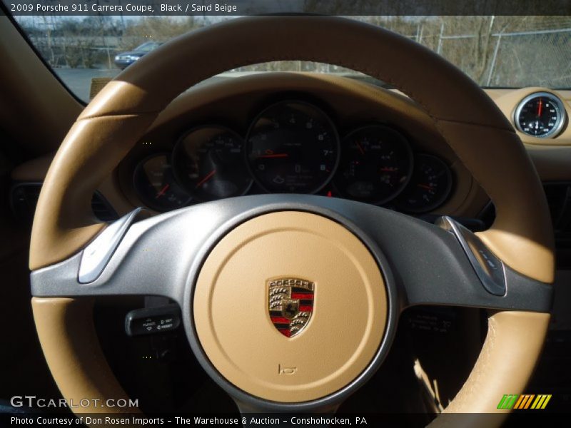 Black / Sand Beige 2009 Porsche 911 Carrera Coupe