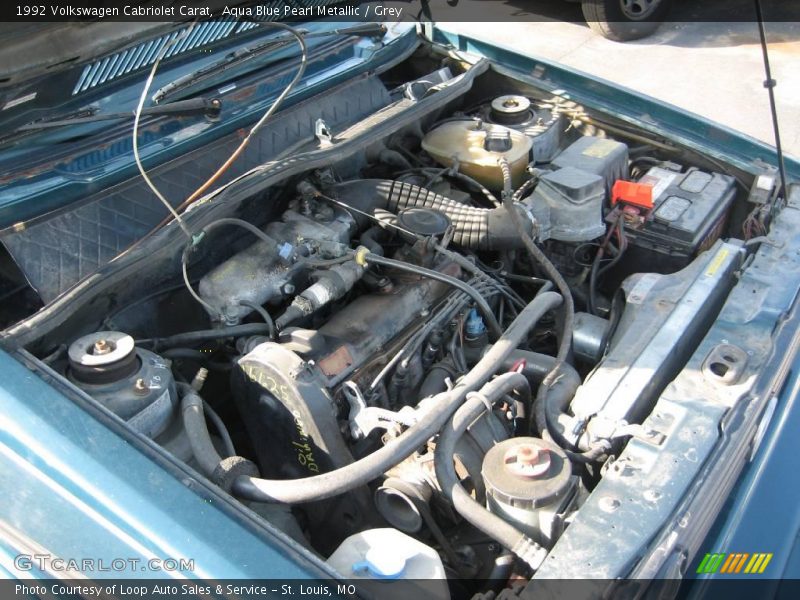 Aqua Blue Pearl Metallic / Grey 1992 Volkswagen Cabriolet Carat