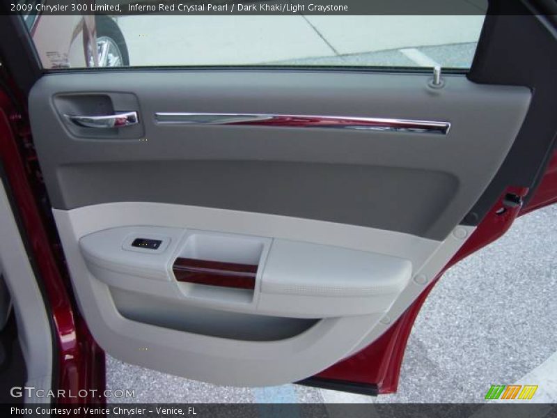Inferno Red Crystal Pearl / Dark Khaki/Light Graystone 2009 Chrysler 300 Limited