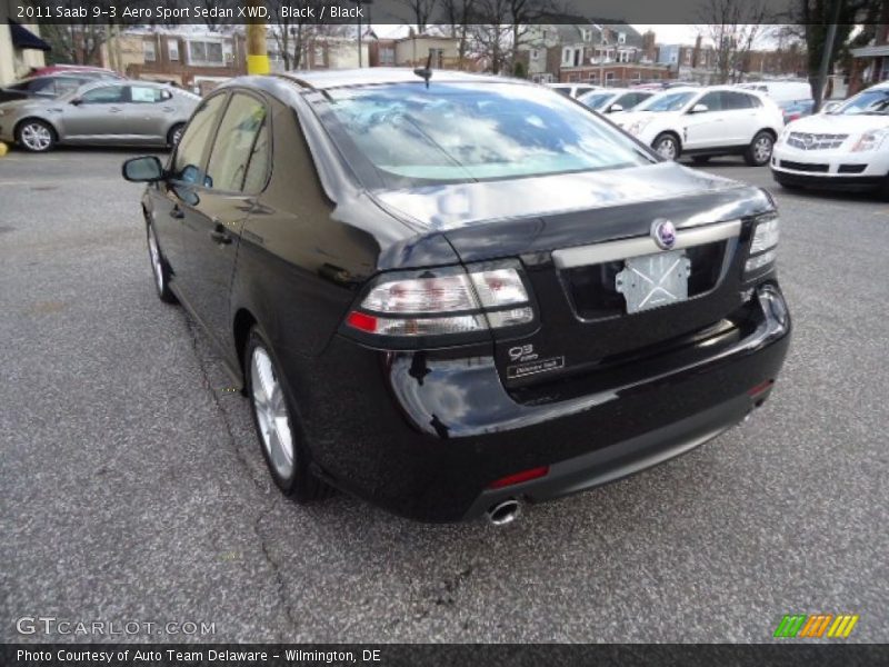 Black / Black 2011 Saab 9-3 Aero Sport Sedan XWD