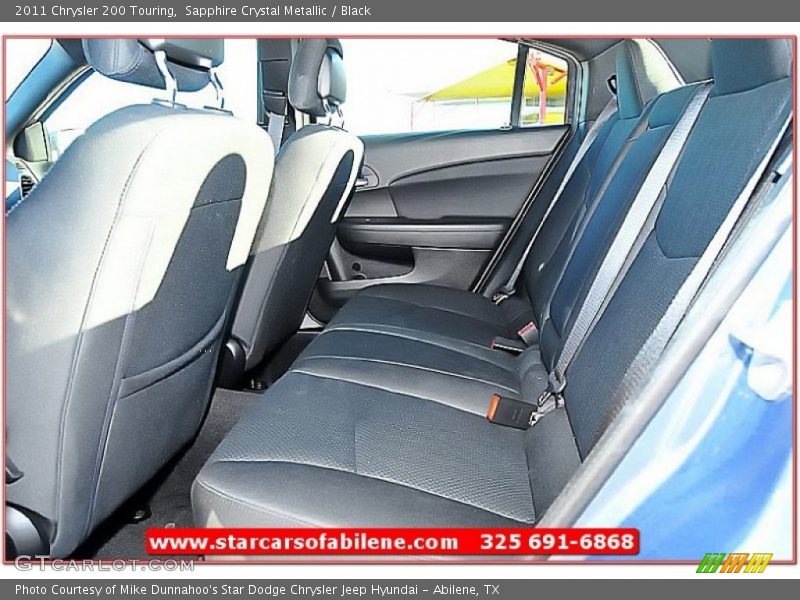 Sapphire Crystal Metallic / Black 2011 Chrysler 200 Touring