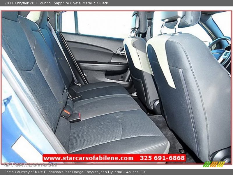 Sapphire Crystal Metallic / Black 2011 Chrysler 200 Touring