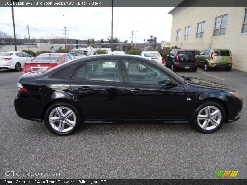 Black / Black 2011 Saab 9-3 Aero Sport Sedan XWD