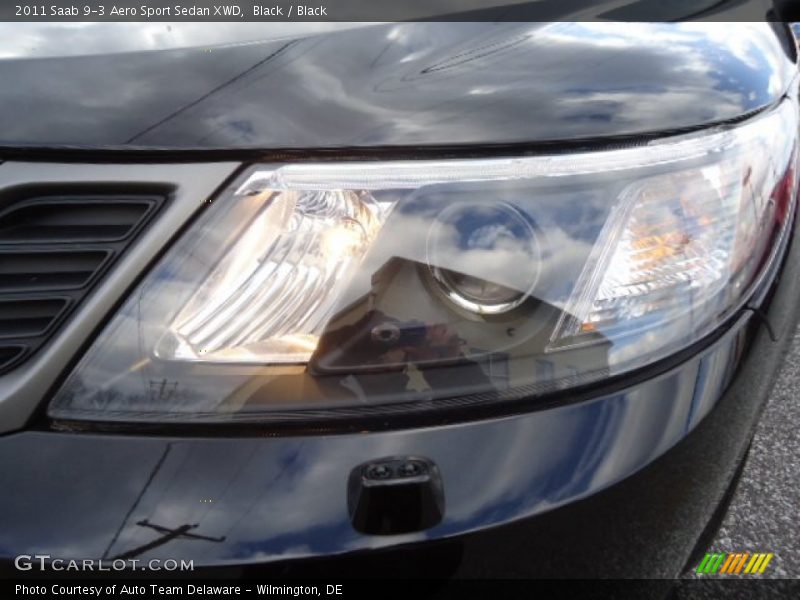 Black / Black 2011 Saab 9-3 Aero Sport Sedan XWD