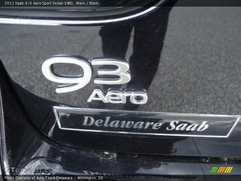 Black / Black 2011 Saab 9-3 Aero Sport Sedan XWD