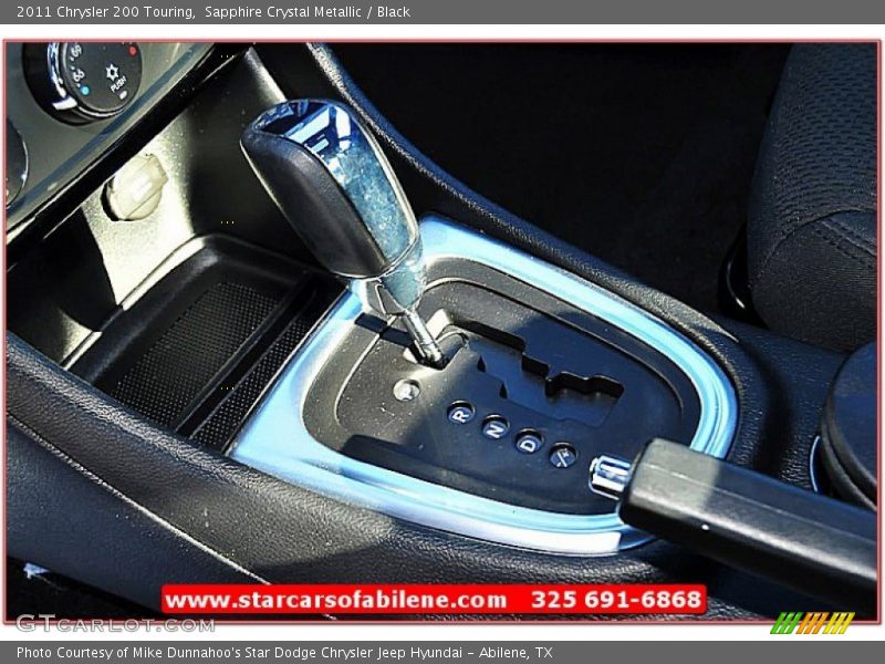 Sapphire Crystal Metallic / Black 2011 Chrysler 200 Touring