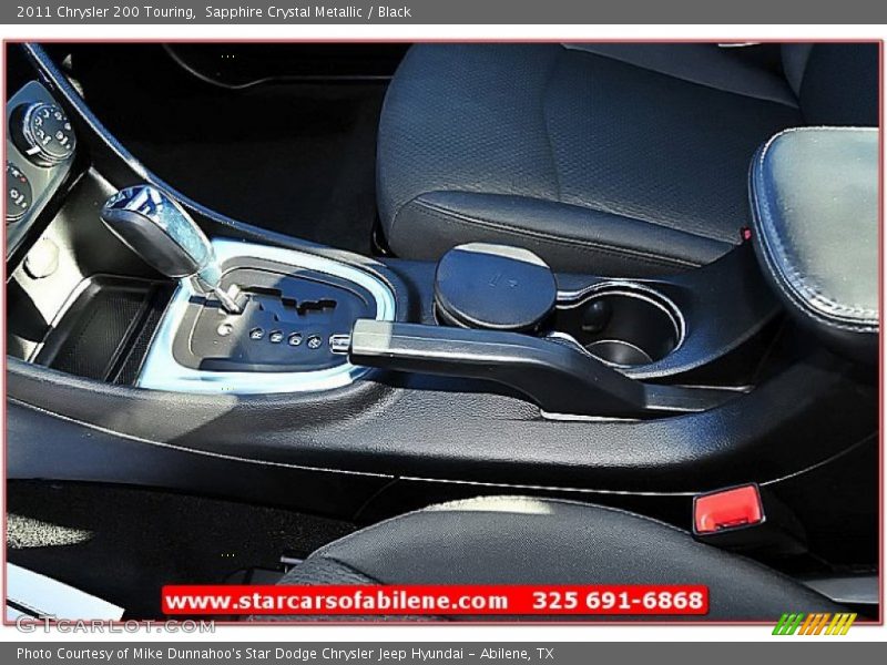 Sapphire Crystal Metallic / Black 2011 Chrysler 200 Touring