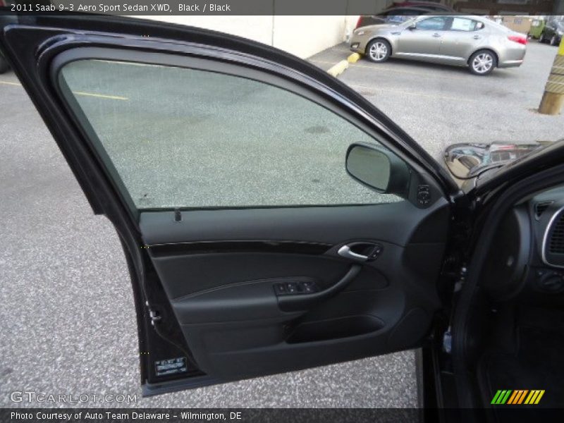 Black / Black 2011 Saab 9-3 Aero Sport Sedan XWD