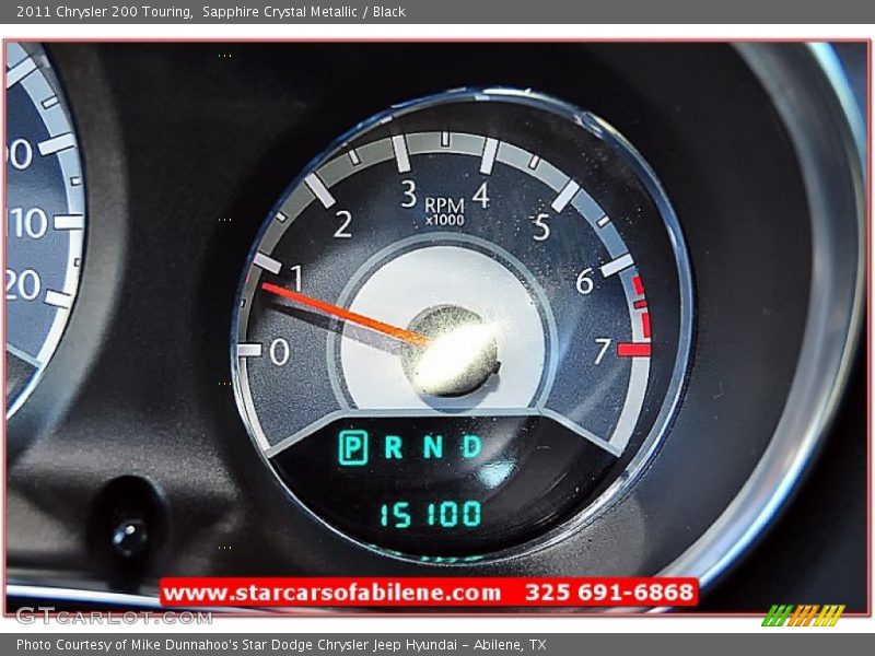 Sapphire Crystal Metallic / Black 2011 Chrysler 200 Touring