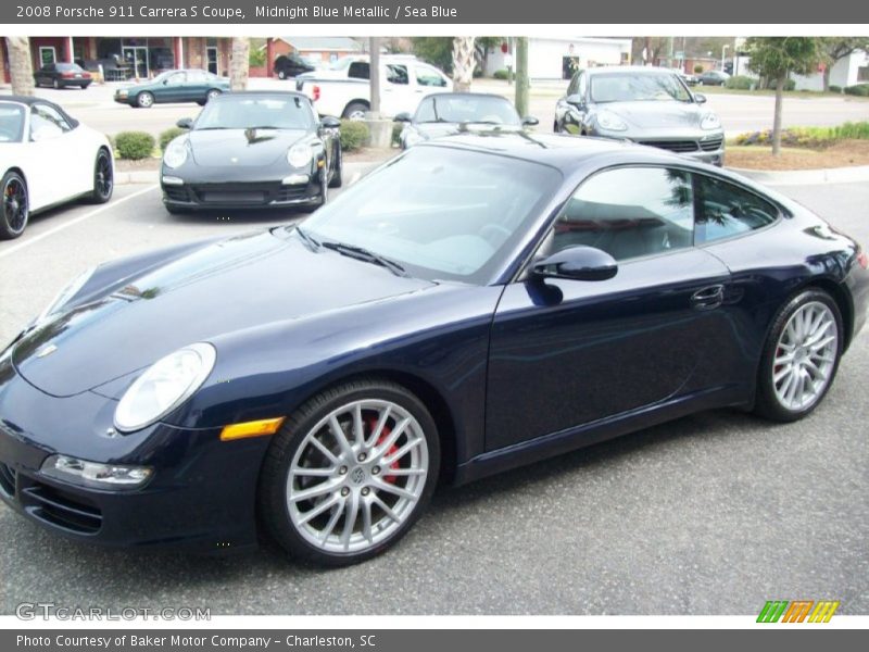 Midnight Blue Metallic / Sea Blue 2008 Porsche 911 Carrera S Coupe