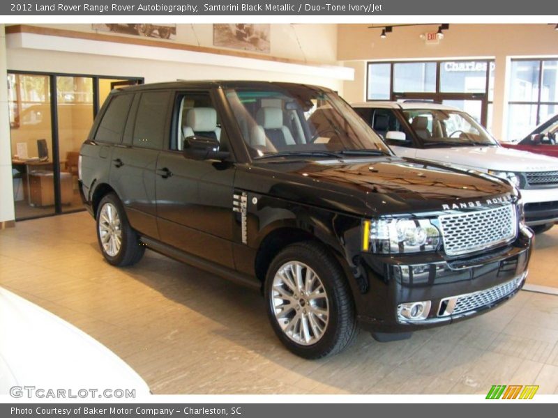 Santorini Black Metallic / Duo-Tone Ivory/Jet 2012 Land Rover Range Rover Autobiography