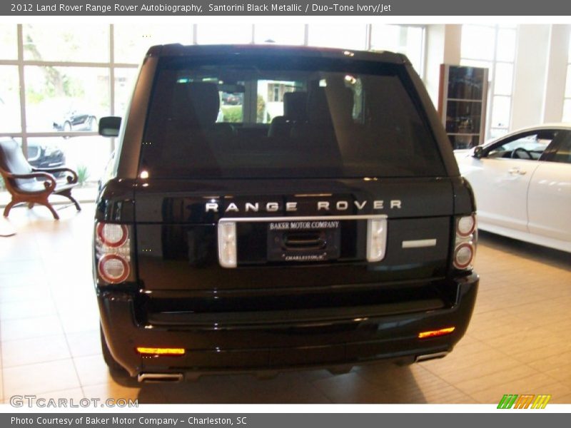 Santorini Black Metallic / Duo-Tone Ivory/Jet 2012 Land Rover Range Rover Autobiography