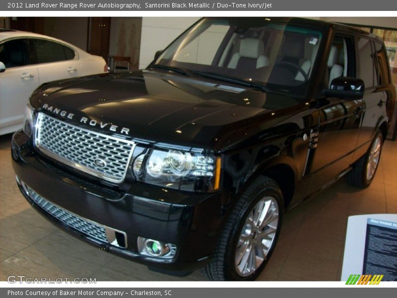 Santorini Black Metallic / Duo-Tone Ivory/Jet 2012 Land Rover Range Rover Autobiography