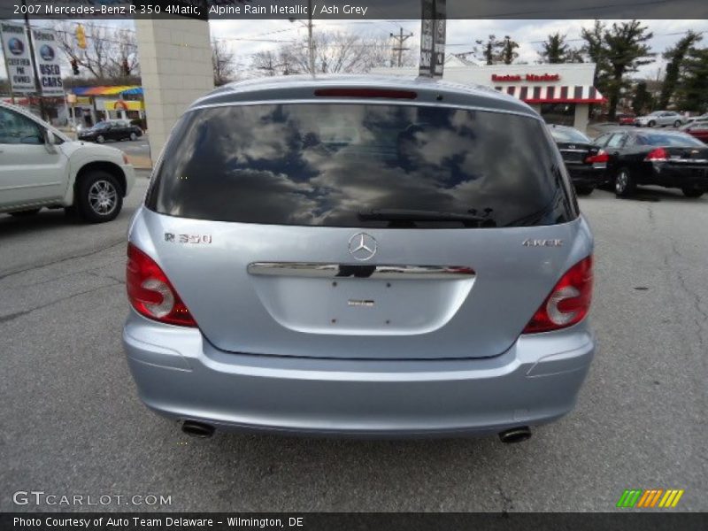 Alpine Rain Metallic / Ash Grey 2007 Mercedes-Benz R 350 4Matic