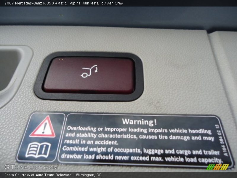 Alpine Rain Metallic / Ash Grey 2007 Mercedes-Benz R 350 4Matic