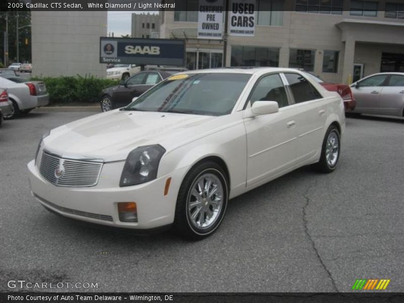 White Diamond / Light Neutral 2003 Cadillac CTS Sedan