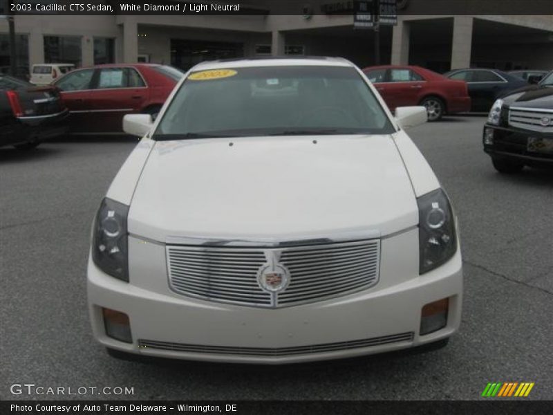 White Diamond / Light Neutral 2003 Cadillac CTS Sedan