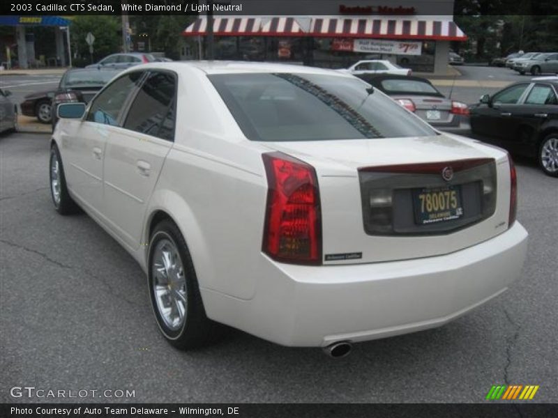 White Diamond / Light Neutral 2003 Cadillac CTS Sedan