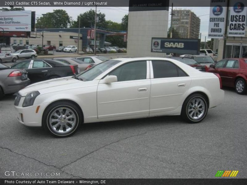 White Diamond / Light Neutral 2003 Cadillac CTS Sedan